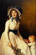 Jacques-Louis David Portrait of Madame Seriziat and her son oil on canvas